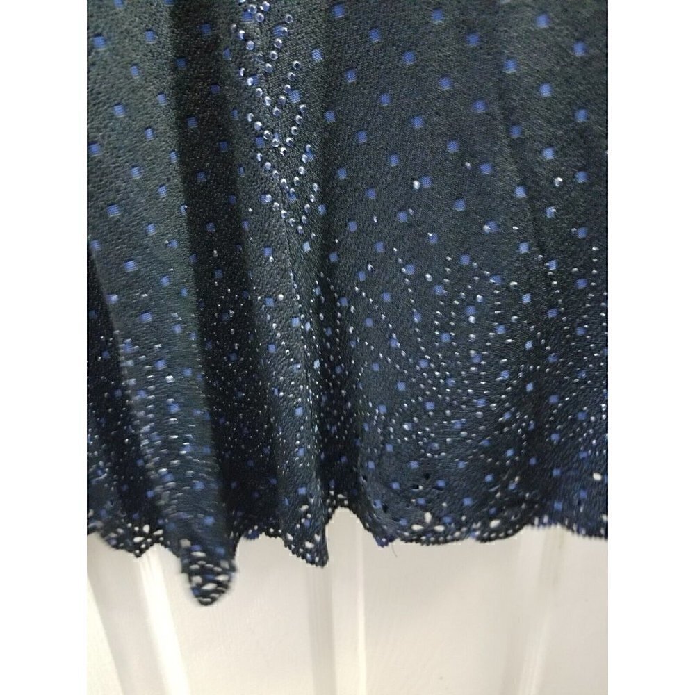 J.Janet Cut Out Maxi Skirt Navy Blue Size Large - Picture 2 of 9